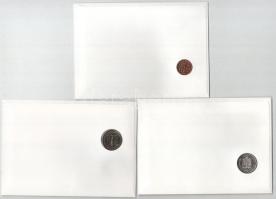 5db-os érmés boríték tétel, mind különféle és német nyelvű tájékoztatóval, benne: Uganda, Szenegál, ...