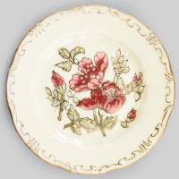Zsolnay Exclusiv kézzel festett gyűrűtartó tálka, jelzett, hibátlan, d: 8,5 cm