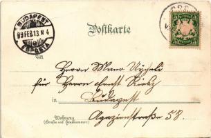 1899 (Vorläufer) Augsburg, Rathaus, St. Ulrichskirche, Augustusbrunnen / town hall, church, fountain...