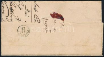 1868 15kr ajánlott levélen / on registered cover "DIAKOVÁR" - Vinkovce