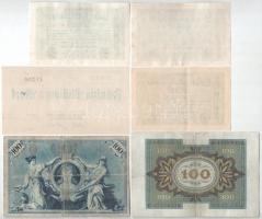Német Birodalom / Weimari Köztársaság 1898. 100M + 1920. 100M + 1923. 10.000.000M (3x) + 50.000.000M...
