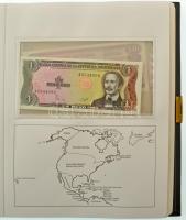 43db-os, nagyrészt klf külföldi bankjegytétel igényes "Banknoten aus Aller Welt" albumban,...