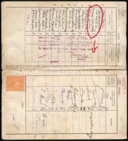 1928/1929 Gróf Teleki Pál aláírása leckekönyv egyik lapján