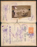 1928 Szolgálati cselédkönyv Pállya Celesztin festőművész saját kezű aláírásával / bejegyzésével