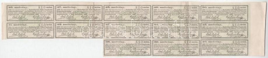 Szabadka 1906. "Szabadkai Általános Takarékpénztár-Részvénytársaság" névre szóló részvénye...