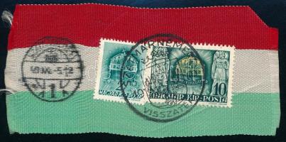 1940 Nemzeti színű szalag "Szatmárnémeti visszatért" bélyegzéssel