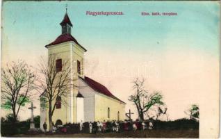 1923 Magyarkapronca, Kaproncza, Pokrivnica, Koprivnica; Római katolikus templom / Catholic church (EK)
