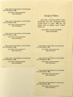 Budapest 1911. "Walla József Czementárugyár Részvénytársaság" részvénye 500K-ról szárazpec...