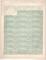 Budapest 1891. "Tarnóczy Tűzoltószer- és Gépgyár Részvénytársaság" részvénye 100Ft-ról, sz...