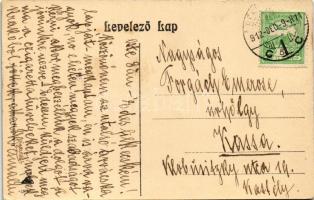 1912 Békéscsaba, Fő tér, Kossuth szobor, selyemgyár, vasútállomás, Vasút utca, Városi színház, Evang...