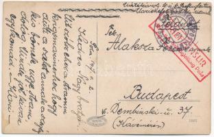 1917 Névnapi üdvözlő / K.u.K. Kriegsmarine Matrose / Name Day greeting card / Austro-Hungarian Navy ...