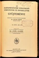 Az egészségügyre vonatkozó törvények és rendeletek gyűjteménye. VII. kötet: 1929-1933. Összeáll.: Dr...