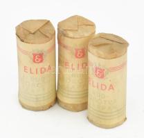 cca 1930 3db ELIDA rúd borotvaszappan 60gr, Gyártja: Hutter és Lever R.T., bontatlan csomagok, szép állapotban