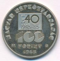 1985. 100Ft Cu-Ni "FAO" T:AU ujjlenyomat, patina Adamo EM91