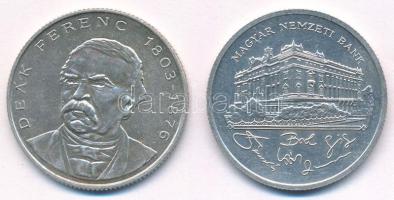 1992. 200Ft Ag "MNB" + 1994. 200Ft Ag "Deák" T:AU,XF karc