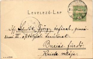 1906 Budapest I. Buda látképe az új halász lépcsővel. Ganz Antal 19