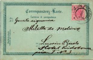 1898 (Vorläufer) Mali Losinj, Lussinpiccolo; este / night