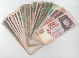 22db-os magyar Pengő és forint bankjegytétel T:F,VG