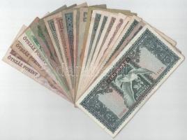 22db-os magyar Pengő és forint bankjegytétel T:F,VG