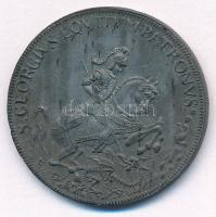 DN "Sárkányölő Szent György" kétoldalas fém emlékérem, (30mm) T:XF