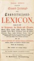 [Hübner, Johann (1668-1731)]: Johann Hübners reales Staats-, Zeitungs- und Conversations-Lexicon [.....