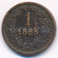 Ausztria 1885. 1kr Cu T:XF,VF ph, karc, kis ragasztó Austria 1885. 1 Kreuzer Cu C:XF,VF edge error, scratch, small glue Krause KM#2187