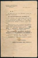 1928 Benes Testvérek Vegyészeti Gyár R.T. üzleti levél új rabattrendszer bevezetésének tárgyában 3l.