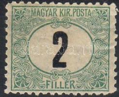 1903 Porto 2f 11 1/2 fogazás rövid fogak (3000)