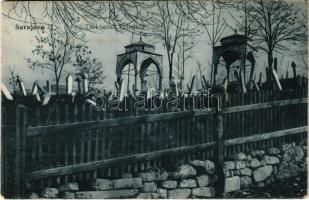 Sarajevo, Türkischer Friedhof / Turkish cemetery (worn corners)