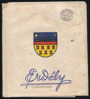 1940 Erdély visszatért, irredenta csontlevélpapír mappa 18x21cm