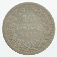 Hollandia 1897. 10c Ag "I. Vilma" T:VF,F Netherlands 1897. 10 Cents Ag "Wilhelmina" C:VF,F Krause KM#116