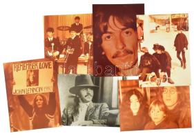 cca 1970 A Beatles együttes tagjait ábrázoló 6 db fotó. Későbbi előhívások. 12x9 cm