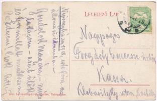 1912 Nyíregyháza, Megyeház tér, Harsányi E., Bodnár Pál üzlete, Korányi gyógyszertár. Levelezőlap-ki...