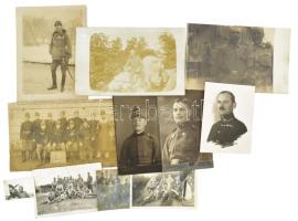 cca 1910-1944 Vegyes katonafotó tétel, 11 db részben feliratozott, vagy dátumozott.