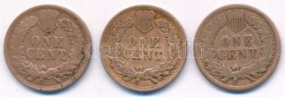Amerikai Egyesült Államok 1880-1904. 1c bronz "Indián fej" (3xklf) T:XF,VF patina
USA 188...