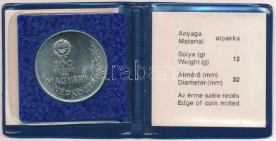 1983. 100Ft Cu-Ni-Zn "Széchenyi István" eredeti műbőr tokban, tanúsítvánnyal T:BU Adamo EM...