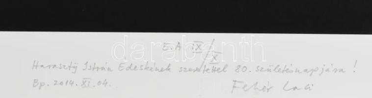 Fehér László (1953-): Hajléktalan vacsorája, 2014. Szitanyomat, papír, jelzett, művészpéldány E.A. I...