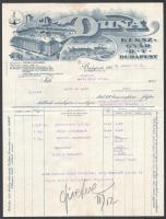1932 Duna Keksz-Gyár R.T. fejléces számla