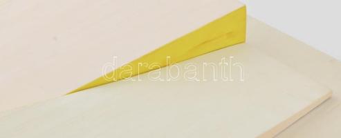 Fajó János (1937-2018): Kontra lejtő, 2004. Olaj, fa, jelzett a hátoldalán, attest és Fajó János aut...