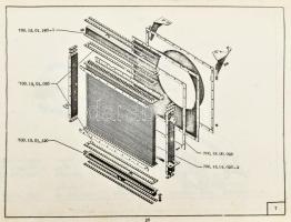 K-700A Traktor alkatrészkatalógus. Moszkva, é.n., V/O "Zapchastexport", 161 p. Viseltes fé...