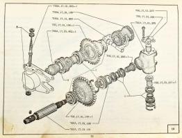 K-700A Traktor alkatrészkatalógus. Moszkva, é.n., V/O "Zapchastexport", 161 p. Viseltes fé...