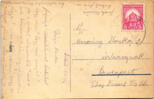 1927 Sóskút (Pest, egykor Fejér), Fő utca, Marczinkovits Antal vegyeskereskedő üzlete