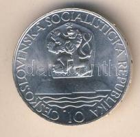 Csehszlovákia 1967. 10K Ag "Pozsonyi Egyetem" Hungarika! T:2