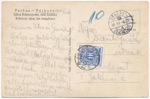 1938 Párkány, Parkan, Stúrovo; Ulica Rákóczy-ho, zid. kostol (Hlavná 32) / Rákóczy utcai zsidó templ...