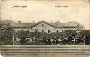 1906 Budapest XV. Rákospalota-Újpest, Palota-Újpest; vasútállomás (fl)