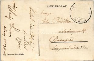 Abaújszina, Szina, Sena; utca és templom. Guttmann Samu kiadása / street and church