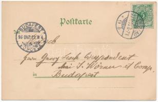 1896 (Vorläufer) Wroclaw, Breslau; Kreuzkirche und Dom, Museum, Tauentzien Platz, Synagoge / church,...