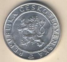 Csehszlovákia 1955. 100K Ag "10 éves a függetlenség" T:2