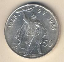 Csehszlovákia 1955. 50K Ag "Felszabadulás" T:2