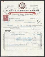 1930 Albus Szappangyárak fejléces számla